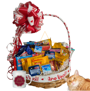 Cesta De Cafe Da Manhã 40 Itens Caneca Presente Aniversario Linda