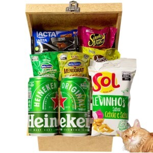 Cesta Bau De Cerveja Chocolate Aniversario Presente Aniversario